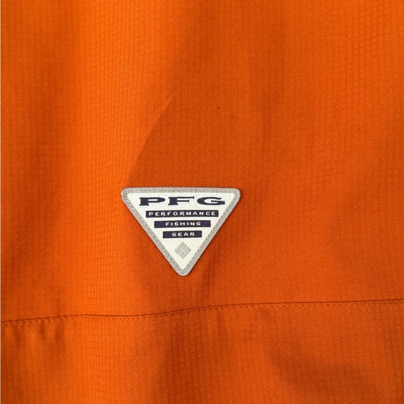 COLUMBIA TEXAS LONGHORNS MENS BURNT ORANGE TAMIAMI SHORT SLEEVE DRESS SHIRT - Picture 10 of 11